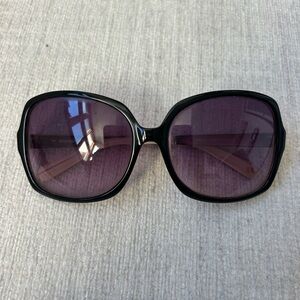 Banana Republic Black Sunglasses with Purple Tint